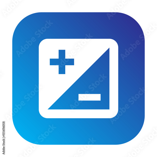 ISO icon symbolizing camera sensitivity settings to light exposure.