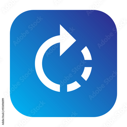 Rotate right icon for turning images clockwise.