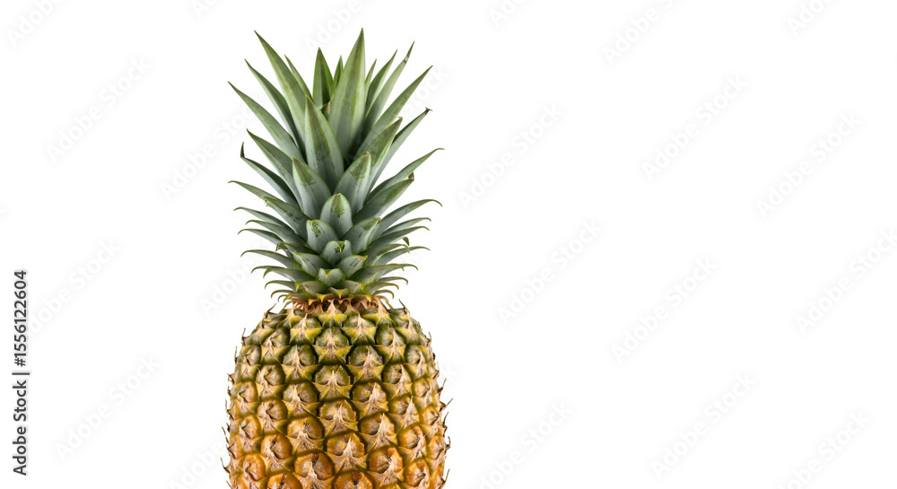 Fototapeta premium Pineapple: Tropical Fruit with Transparent Background