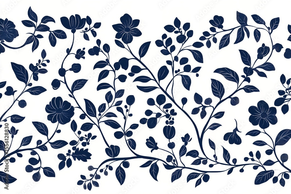A sleek embroidery texture boho layout artwork outline with seamless blue setting and frame depict ethnic floral quilt lovely hue, Generative AI. A sleek embroidery texture boho layout artwork outline with seamless blue setting and frame depict ethnic floral quilt lovely hue, Generative AI.