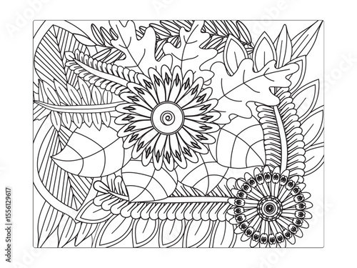 Flowers Coloring Pages For Adultes