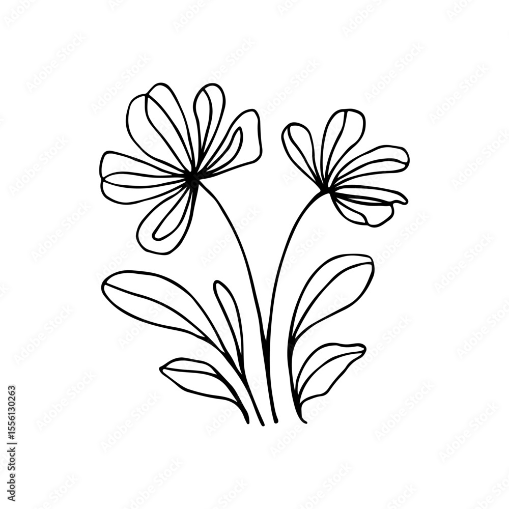 Minimal Line Art Flower – Elegant Botanical Vector Design
Minimal Line Art Flower – Elegant Botanical Vector Design