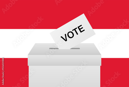 Election in Austria. Election Concept. Vector Illustration.
