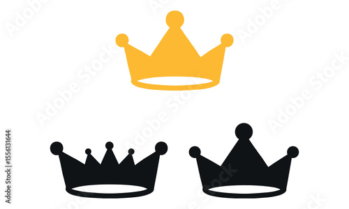 Crown icon vector 