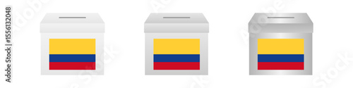 Election in Colombia. Election Concept. Vector Illustration.