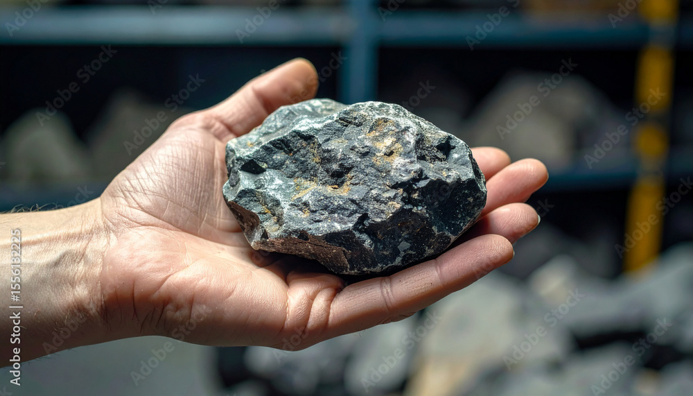 The Rock's Story: A detailed capture of a hand cradling a raw stone, evoking a sense of the earth's geological past, raw, unaltered by time. The Rock's Story: A detailed capture of a hand cradling a raw stone, evoking a sense of the earth's geological past, raw, unaltered by time.