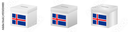 Election in Iceland. Election Concept. Vector Illustration.