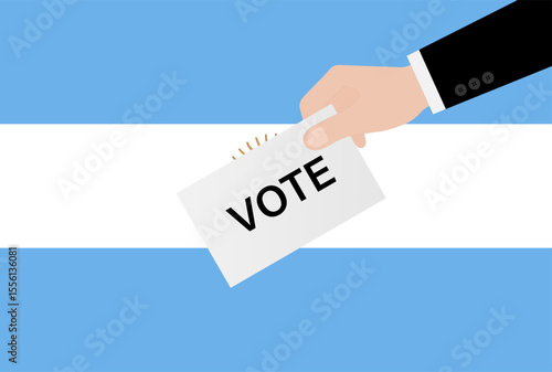 Election in Argentina. Election Concept. Vector Illustration.