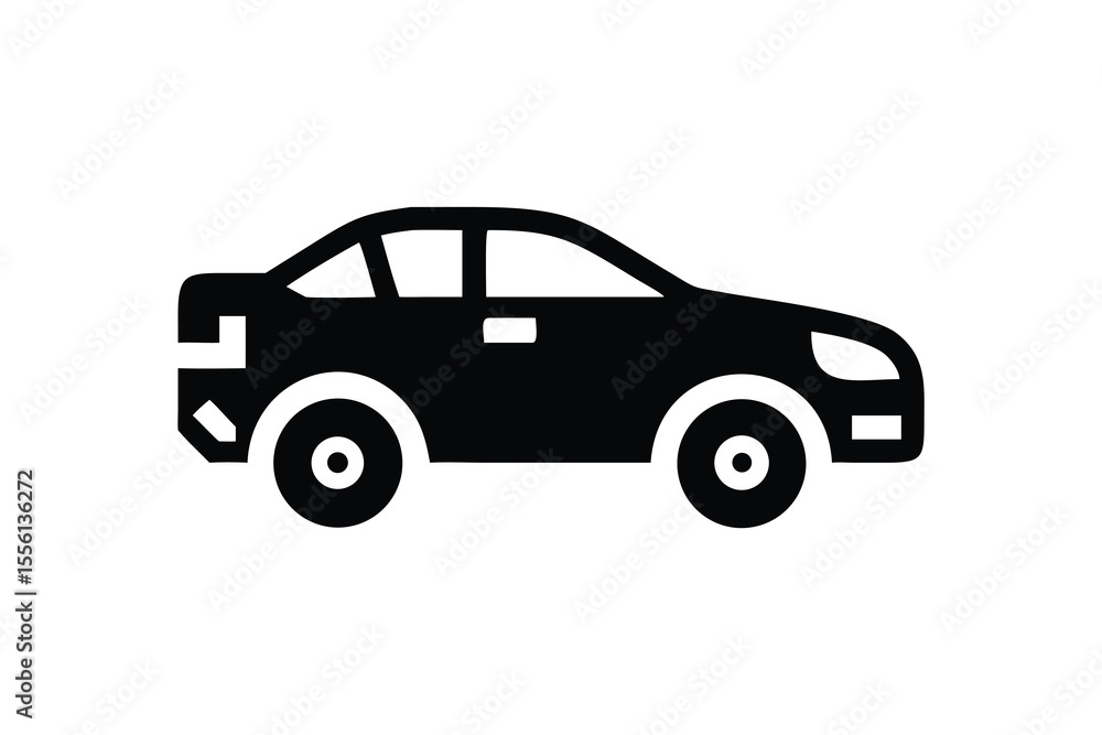 Sleek Black Sedan Icon: Modern, Minimalist Car Illustration for Automotive Branding and Website Design. Sleek Black Sedan Icon: Modern, Minimalist Car Illustration for Automotive Branding and Website Design.