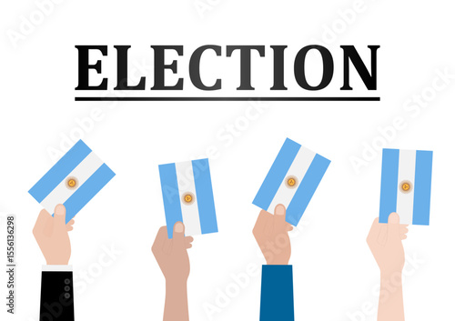 Election in Argentina. Election Concept. Vector Illustration.