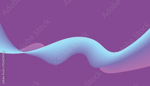 Abstract Intertwining Wave Flow with Gradient Ribbons