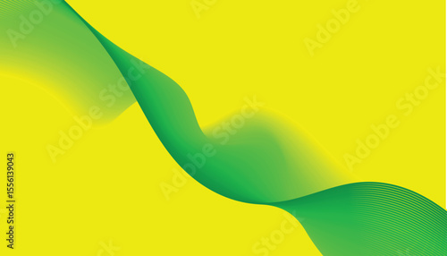 Abstract Intertwining Wave Flow with Gradient Ribbons