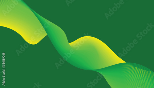 Abstract Intertwining Wave Flow with Gradient Ribbons