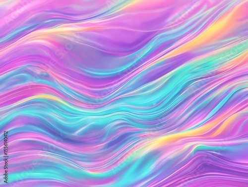 Wallpaper Mural Colorful Waves in Pastel Hues Flowing Seamlessly for Creative Backgrounds and Artistic Projects Torontodigital.ca