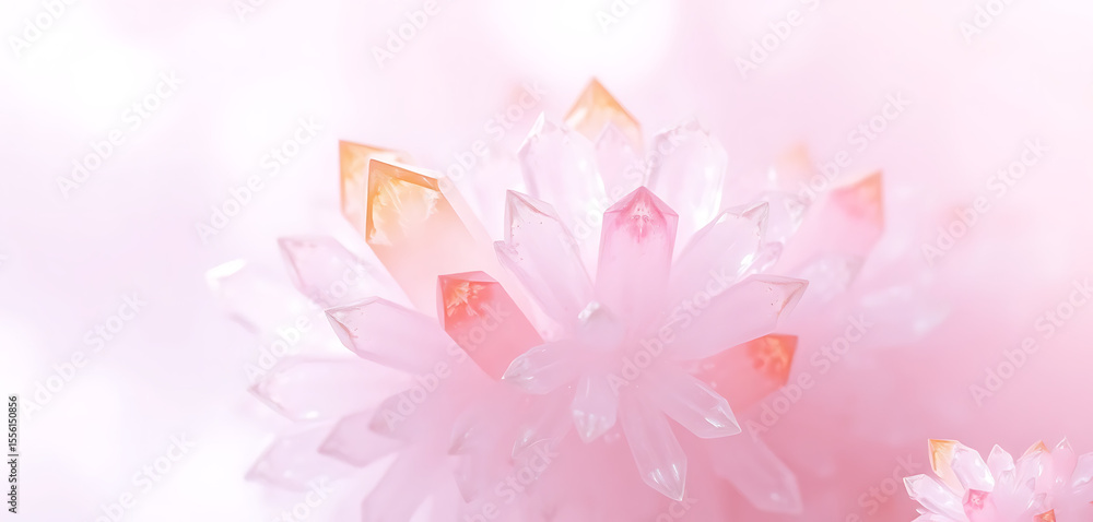 Fototapeta premium Dreamy Pastel Crystalline Structures
