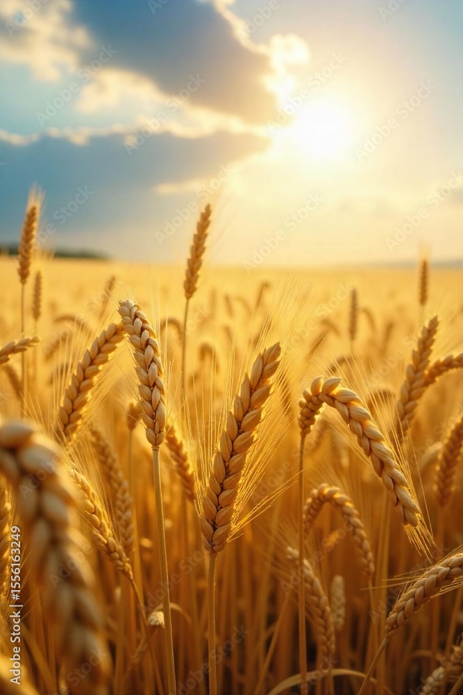 Sun-drenched fields of wheat sway gently in a summer breeze, bathed in golden light The scene evokes a sense of peace and sacred stillness, a holy summer day , sun, sky, harvest Sun-drenched fields of wheat sway gently in a summer breeze, bathed in golden light The scene evokes a sense of peace and sacred stillness, a holy summer day , sun, sky, harvest