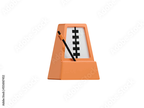 metronome icon 3d illustration render