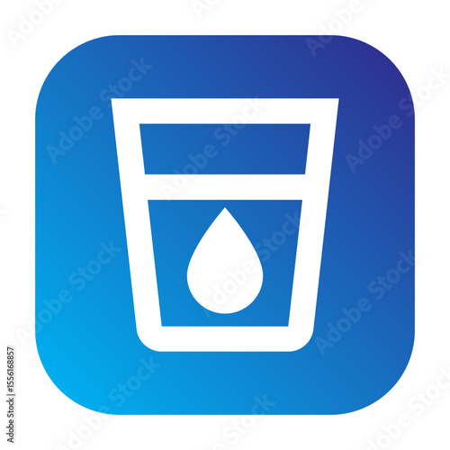 Line icon of drink, used for beverage spots or social venue maps.