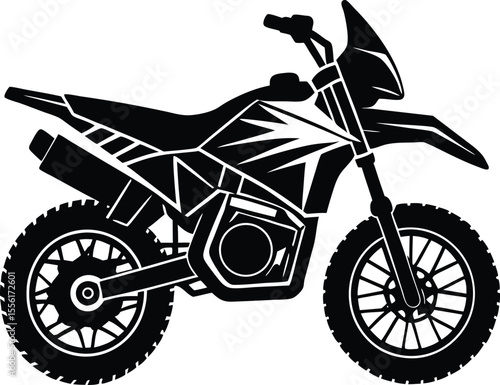 motorcycle on a white background