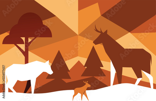 abstract-wildlife-background-with-geometric-animal (3)_processed.eps