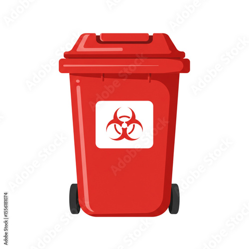 Medical Waste Bin Vector