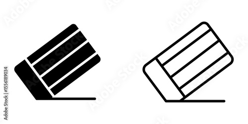 eraser icon on white background