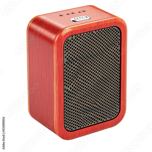 vintage radio isolated on white background