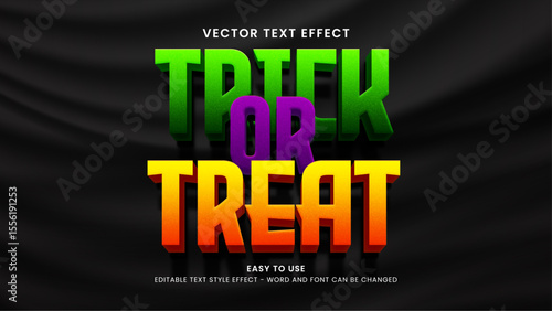 trick or treat editable text effect