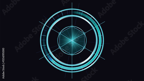 Abstract colourful circle geometric background 