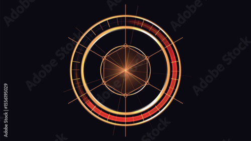 Abstract colourful circle geometric background 