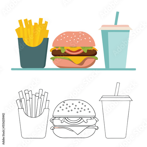 fast food and drink