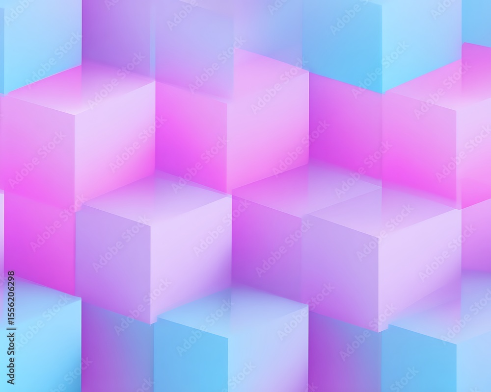 Obraz premium Abstract pastel blocks with light and shadow