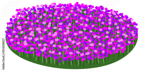 abstract purple flowers 