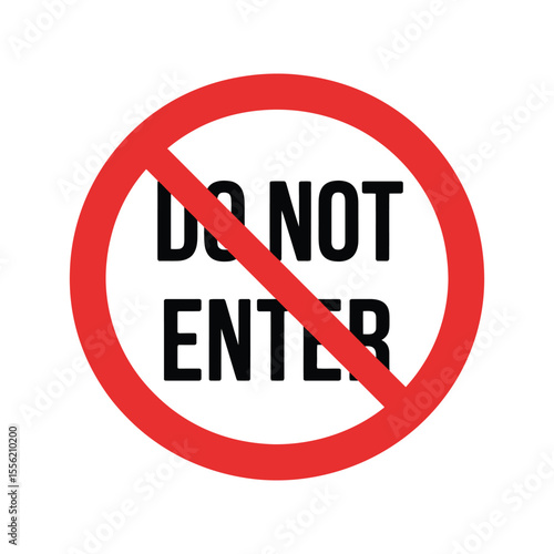 Free Download Do Not Enter Sign: Prohibition, Restricted Access, and Warning Symbol - GFXLoad