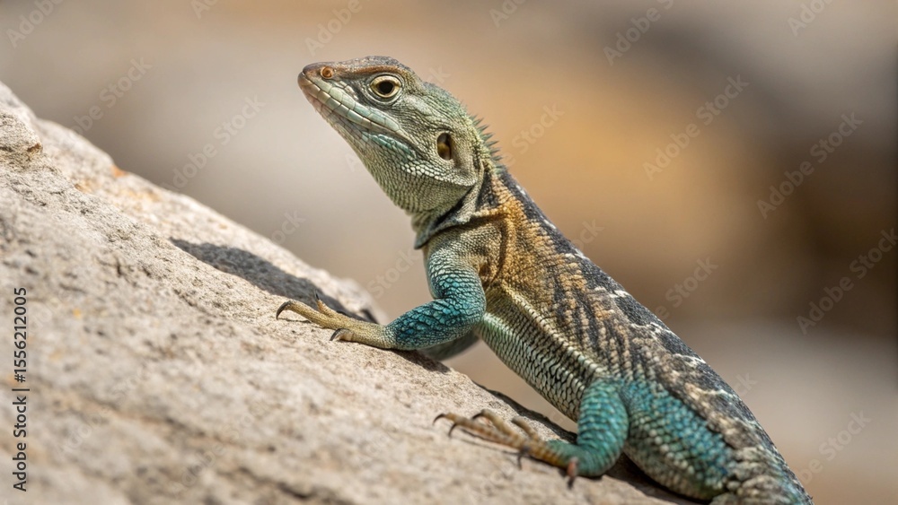 Obraz premium Lizard, sharp and realistic, Photo, Natural light.