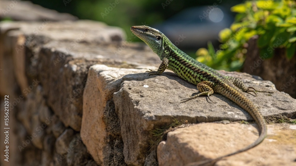 Fototapeta premium Lizard, sharp and realistic, Photo, Natural light.