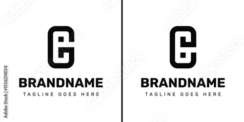 Letters GE or GEI Monogram Logo, for GE EG GEI GIE EGI EIG IGE IEG initials