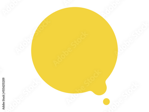 イラスト素材：丸い・ゆるいふきだし　ベクター