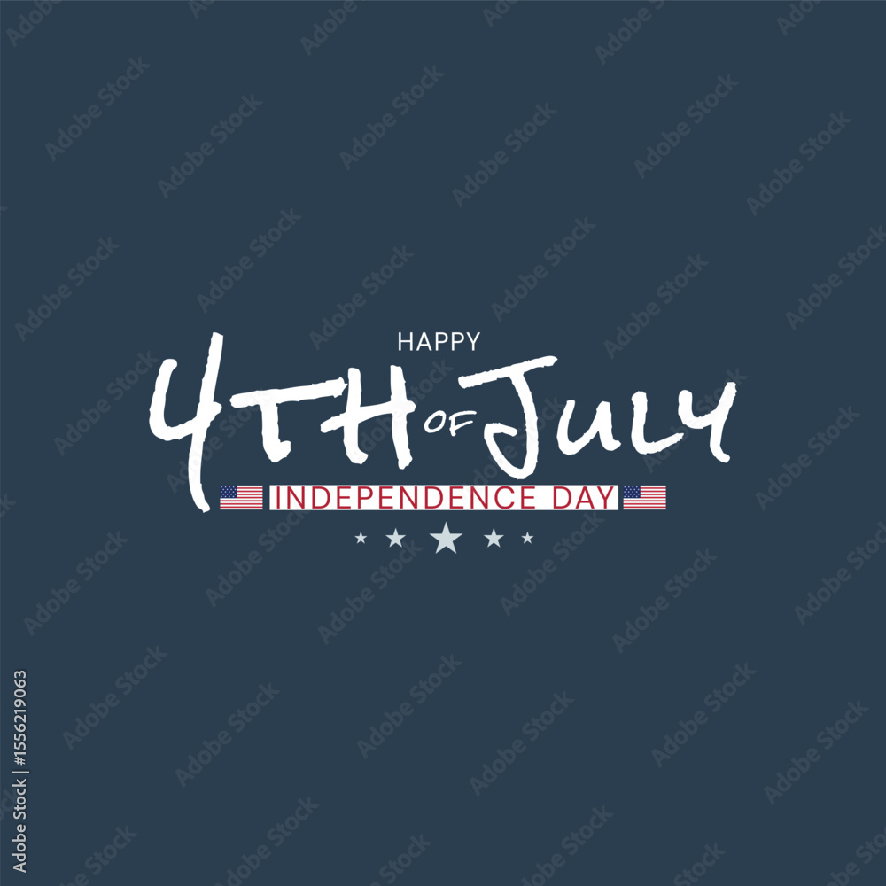 Obraz premium minimal 4th of july usa independence day vector