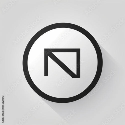 Black and white vector icon representing a prohibition or do not enter symbol