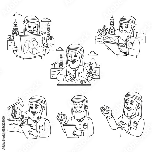 Arabian petroleum geologist character