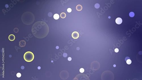 Wallpaper Mural Bolhas abstratas em fundo degradê roxo Torontodigital.ca