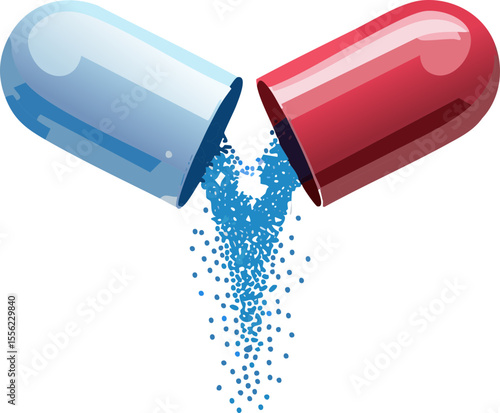 Sujet stylisé sur les compléments alimentaires