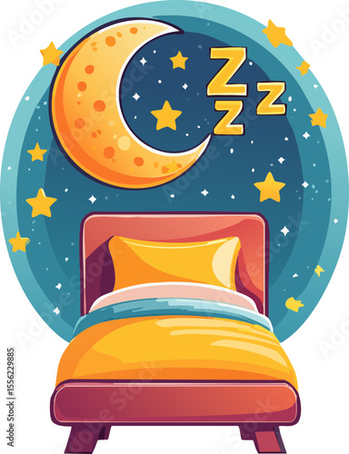 Visuel de repos nocturne stylisé