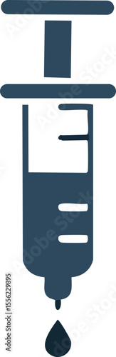 Icône de seringue médicale stylisée