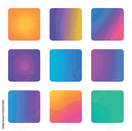Explosion Icon Set. Solid, filled icons set of energetic explosion patterns: blast swirl, shockwave field,