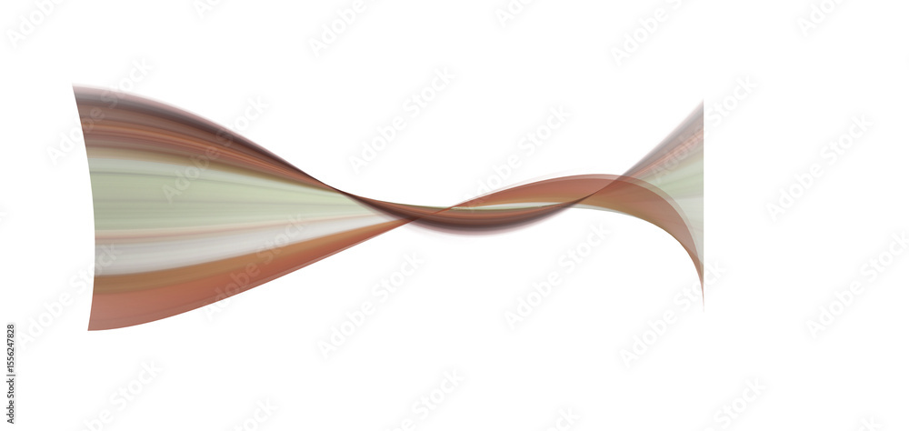 Fototapeta premium Abstract swirling ribbon; elegant, warm tones; flowing, dynamic design; modern, artistic background.