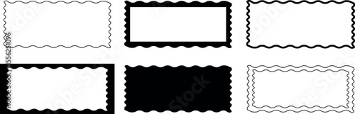 Dynamic Curve Lines, Fluid Drops, and Smooth Waves – Abstract Web Design Element Set for Page Dividers – Top & Bottom Section Template with Minimalist Pictograms – Scalable Vector Illustrations