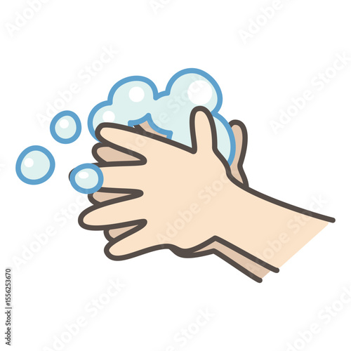 手洗いをするイラスト