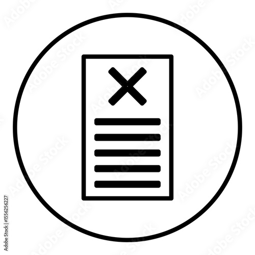 Layoff notice icon for HR and staff updates. Emphasizes employee termination themes. Clean vector suits business infographics.